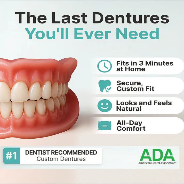 🔥3,155 sold in last 24 hours🔥⏰ Medical Full Denture with Strong Suctiond🦷Obtain American Dental Association (ADA) Certification